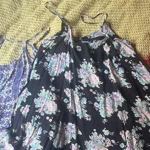 Brandy Melville Black Floral Dress